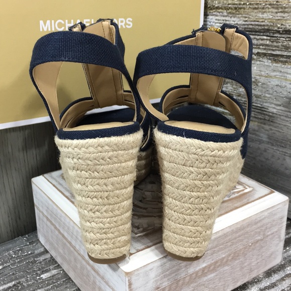 MICHAEL Michael Kors BERKLEY WEDGE CANVAS dark blu - Picture 5 of 8